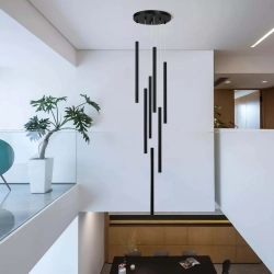 Lungo 7 czarna lampa wisząca LP-894/7P BK Light Prestige - zdjęcie produktu