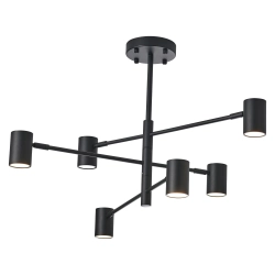 Lampa Sufitowa Noe 6xGU10 czarna PLC0102-BK yaskr