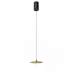 Lampa Wisząca Otos 1xLED Szczotkowane Złoto PL0145 yaskr