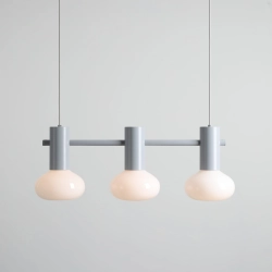LAMPA WISZĄCA FLO 3 SZARY S (opal glass) 7000E22_S Aldex - zdjęcie dodatkowe 1