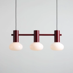 LAMPA WISZĄCA FLO 3 RUBY S (opal glass) 7000E27_S Aldex - zdjęcie dodatkowe 1