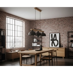Lampa wisząca VERTA 3xE27 brązowy jasne drewno 62619 ALFA