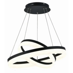 kinkiecik.pl Cornelia - lampa wisząca 2 pł LED czarna 330602-02 REALITY