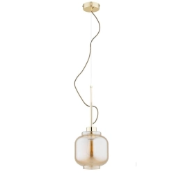 Lampa wisząca Lexa 1xE27 złota 61579 ALFA