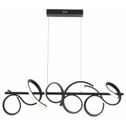 Lozanna - lampa wisząca LED czarny mat 343301-30 REALITY