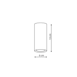 kinkiecik.pl Manacor oczko czarne z białym ringiem 13 cm LP-232/1D - 130 BK/WH Light Prestige