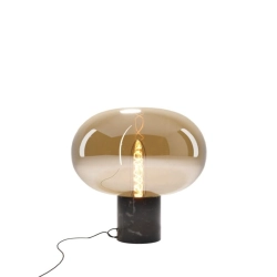 Lampa Stołowa Moonstone Amber Glass + Black Marble T0058 MAXLIGHT - zdjęcie produktu