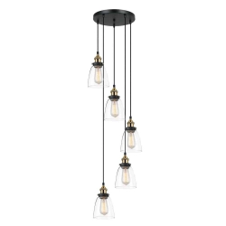 Lampa wisząca Francis MDM-2563/5 GD+CL Italux - zdjęcie 2