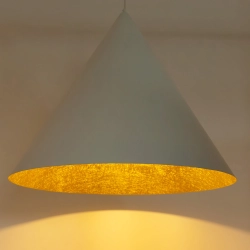 Lampa wisząca Vesuvio biały/złoty L 1xE27 41029 Sigma