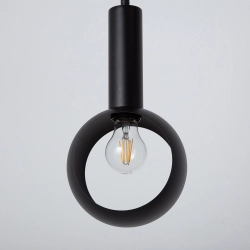 Lampa wisząca VITRUM oczko czarny 41108 Sigma