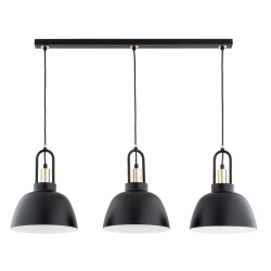 Lampa wisząca MIRAVE CZARNO-ZŁOTA 3xE27 62375 ALFA