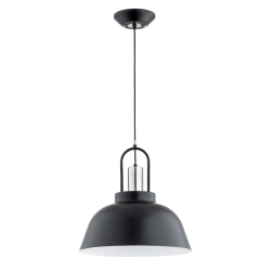 Lampa wisząca MIRAVE CZARNA CHROM 1xE27 61312 ALFA