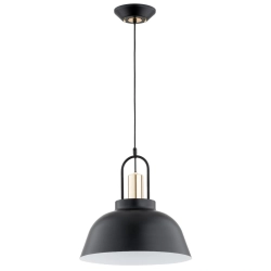 Lampa wisząca MIRAVE CZARNO-ZŁOTA 1xE27 61319 ALFA
