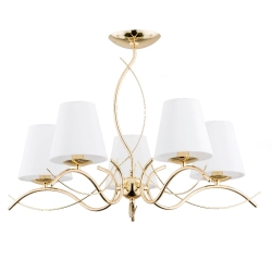 Lampa wisząca MONZA ZŁOTA 5xE14 27615 ALFA