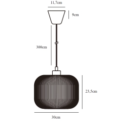 Lampa wisząca Milford 30 46583001 nordlux