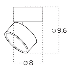 Plafon Mona 10W CCT SWITCH AZ6035 AZZARDO