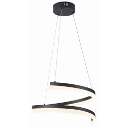 Monacor - lampa wisząca LED czarny mat 1x28W 2240lm 342501-30 REALITY