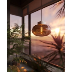 Lampa Wisząca Moonstone Amber Glass+white Marble P0518 MAXLIGHT - zdjęcie produktu