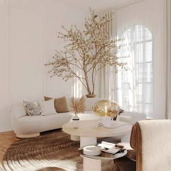 Lampa Stołowa Moonstone Amber Glass + White Marble T0056 MAXLIGHT - zdjęcie produktu