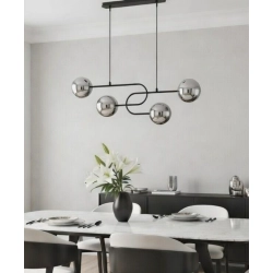 Lampa wisząca Nari 4xE14 czarna chrom 63332 ALFA