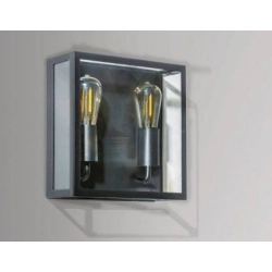 Niklas 2 Wall (black) AZ4488 E27 2x MAX 60W IP44 GLASS METAL AZZARDO