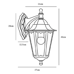 Lampa zewnętrzna Cardiff Down Wall light Black 74381003 Nordlux