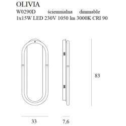 OLIVIA W0290D KINKIET MaxLight - zdjęcie dodatkowe 1