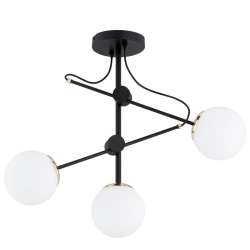 Lampa wisząca Olimp czarna złota 3xE14 62554 ALFA