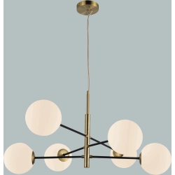 Lampa wisząca Oviedo 6 (gold/black) AZ4421 AZZARDO