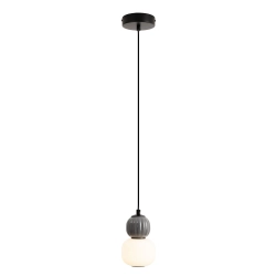 Lampa wisząca Modern 5w, Opal + Dark Grey P0626 MaxLight - zdjęcie produktu