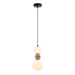 Lampa wisząca Modern 13w, Opal + Light Grey P0627 MaxLight - zdjęcie produktu