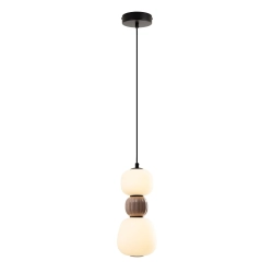 Lampa Wiszaca Modern 13w, Opal + Medium Brown P0628 MaxLight - zdjęcie produktu