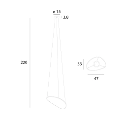 Lampa Wisząca Empire 17W, Chrom P0636D MaxLight