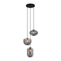 Lampa wisząca Hatella PND-112038-3A-BRO+SG Italux - zdjęcie produktu