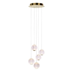 kinkiecik.pl Lampa wisząca 5pł Rosario PND-12220121-5A-GD Italux