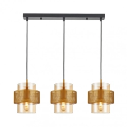 Lampa wisząca Vinoti PND-22132-3S-GD-AMB Italux