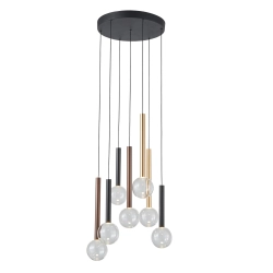 Lampa wisząca Alinos PND-24019-7A-BK ITALUX
