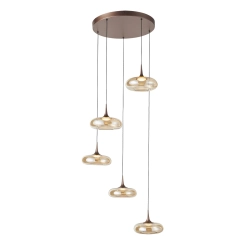 Lampa wisząca Tenele PND-24028-5A-COPP ITALUX