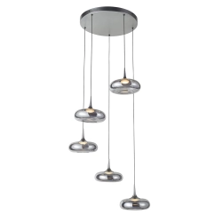Lampa wisząca Tenele PND-24028-5A-SILV ITALUX