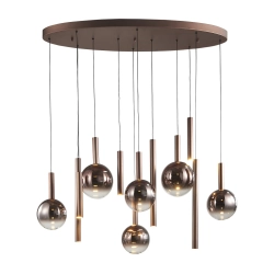 Lampa wisząca Camino PND-24038-12B-COPP ITALUX