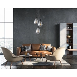 Lampa wisząca Zulo PND-27812-3A-BK-SG Italux - zdjęcie 2