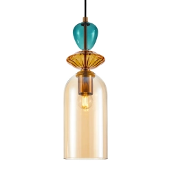 Lampa wisząca Busco PND-30263-1C-BRO-AMB Italux
