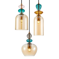 Lampa wisząca Busco PND-30263-3A-BRO-AMB Italux
