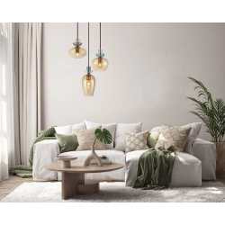 Lampa wisząca Fanda PND-31882-3A-GD-AMB ITALUX