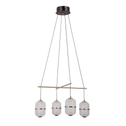 Lampa wisząca Alani PND-34375-4-BK Italux