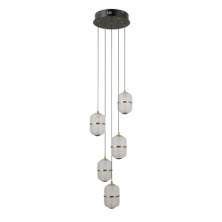 Lampa wisząca Alani PND-34375-5-BK Italux