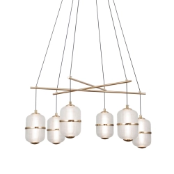 Lampa wisząca Alani PND-34375-6-BK Italux