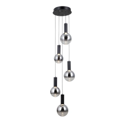 Lampa wisząca Strela PND-34378-5S-BK Italux