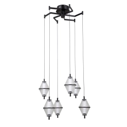 Lampa wisząca Fuente PND-34395-6-BK Italux