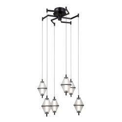 Lampa wisząca Fuente PND-34395-6-BK Italux